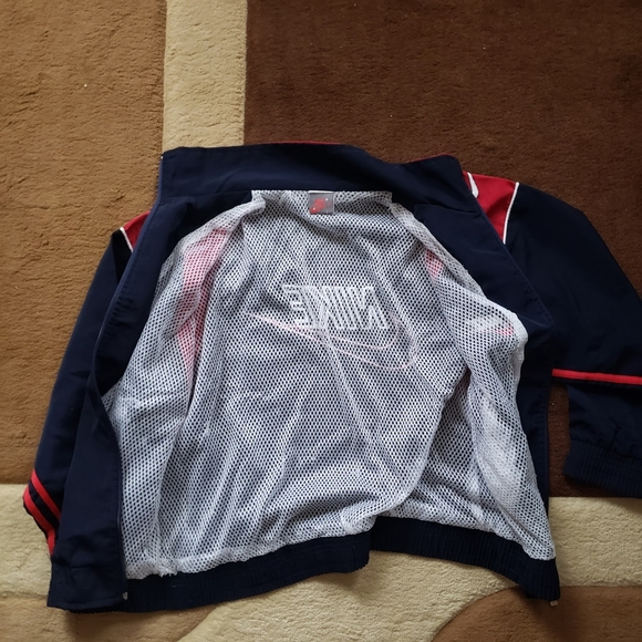 Retro Vintage Unisex Nike Jacket Embroidered Swoosh Stripes - Picture 5 of 13